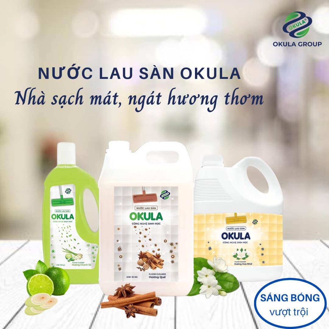 Nước lau sàn OKULA Hương Chanh Sả