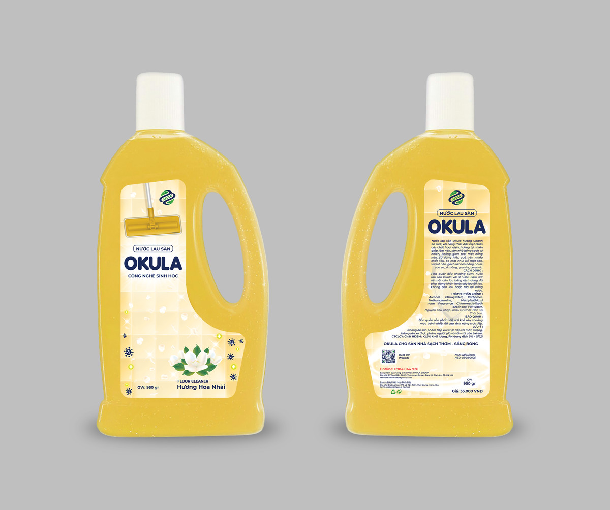 Nước lau sàn OKULA Hương Chanh Sả