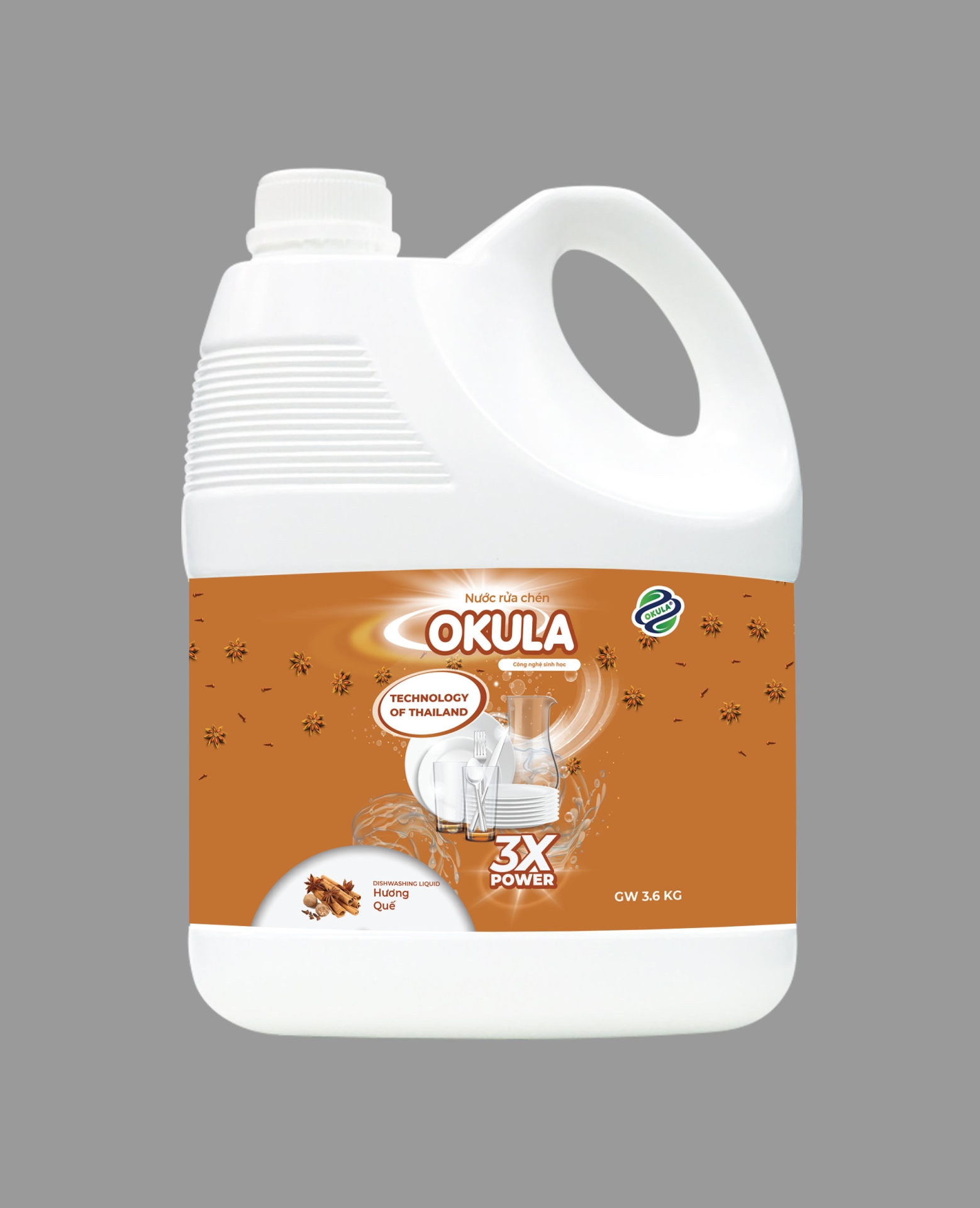 Nước rửa chén OKULA hương chanh sả