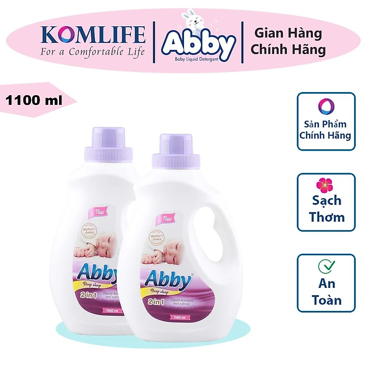 Nước giặt xả mẹ và bé ABBY 5in1