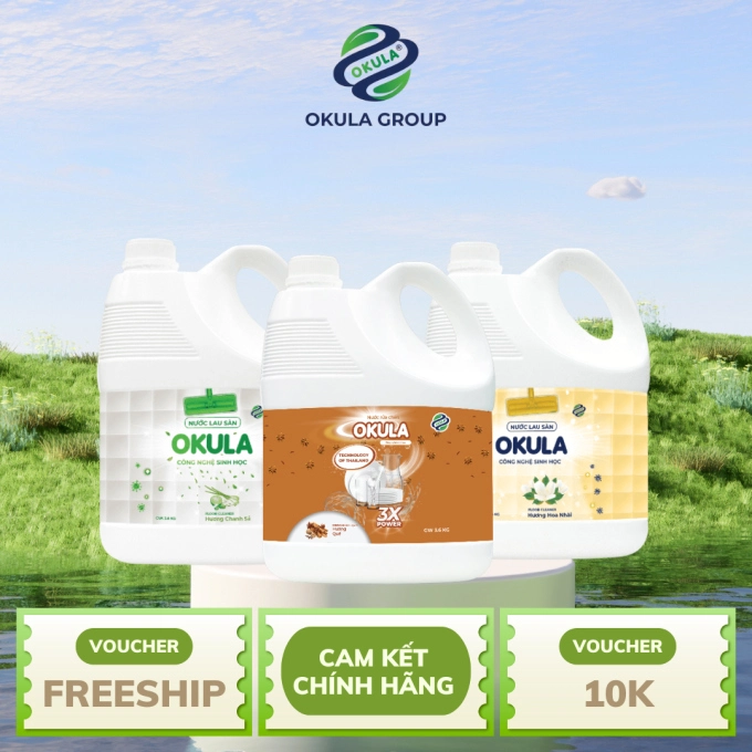 Nước lau sàn OKULA Hương Chanh Sả