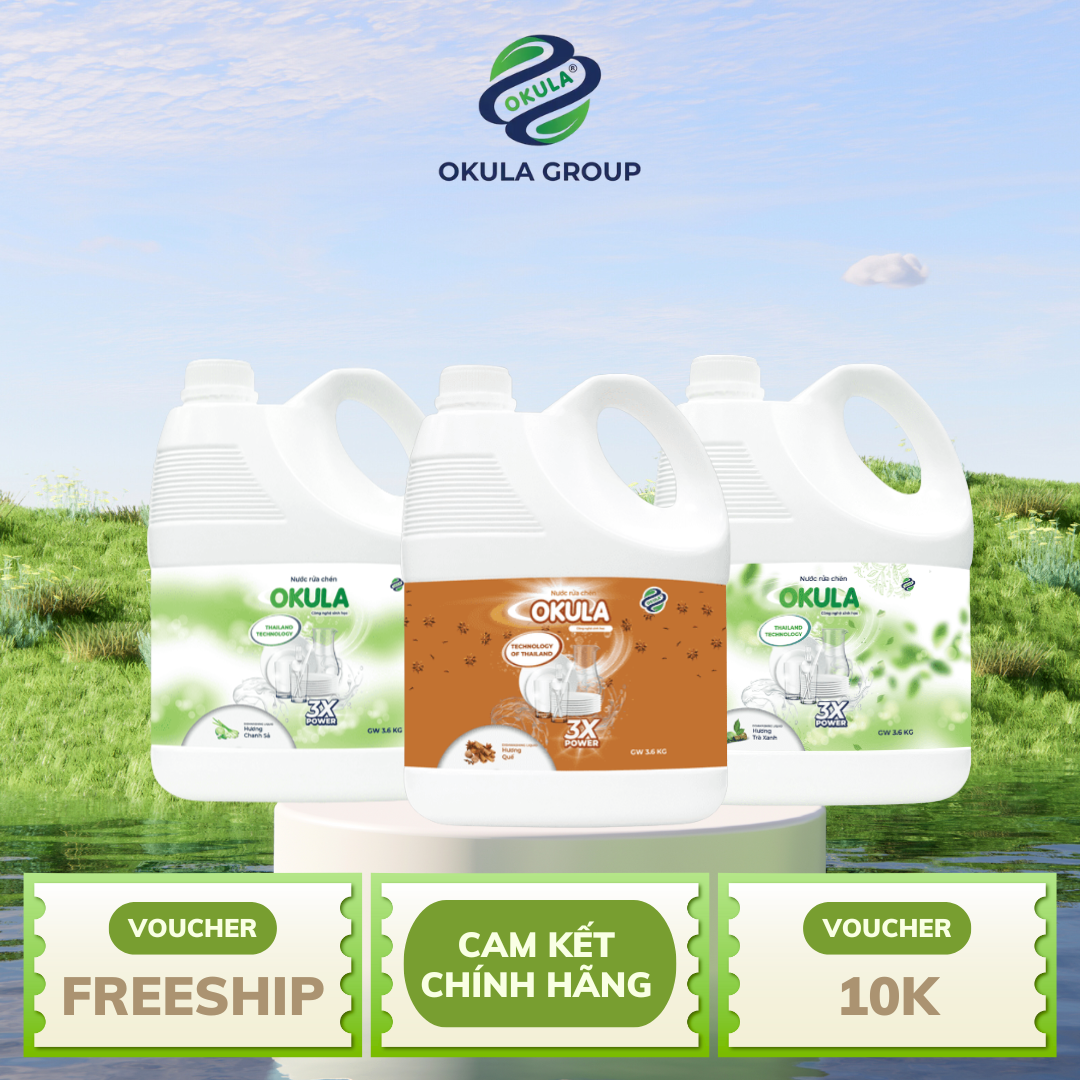 Nước rửa chén OKULA hương chanh sả