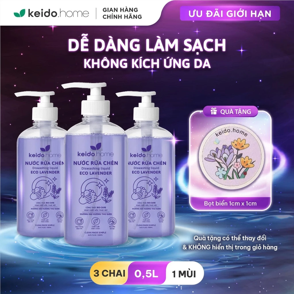 Nước rửa chén thiên nhiên KEIDO