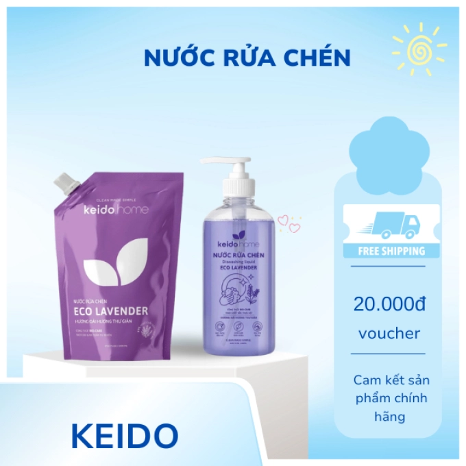 Nước rửa chén thiên nhiên KEIDO