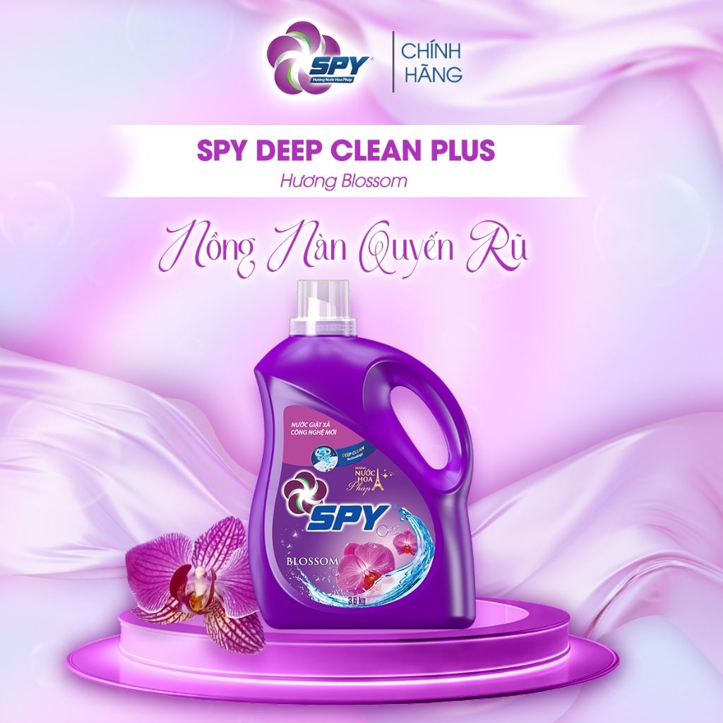 Nước Giặt Xả SPY Deep Clean Công Nghệ Mới