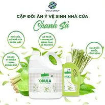 Nước lau sàn OKULA Hương Chanh Sả