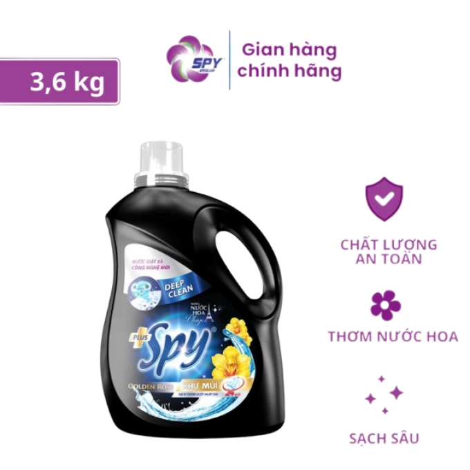 Nước giặt xả SPY Deep Clean Plus - Sạch sâu - Lưu hương bền lâu