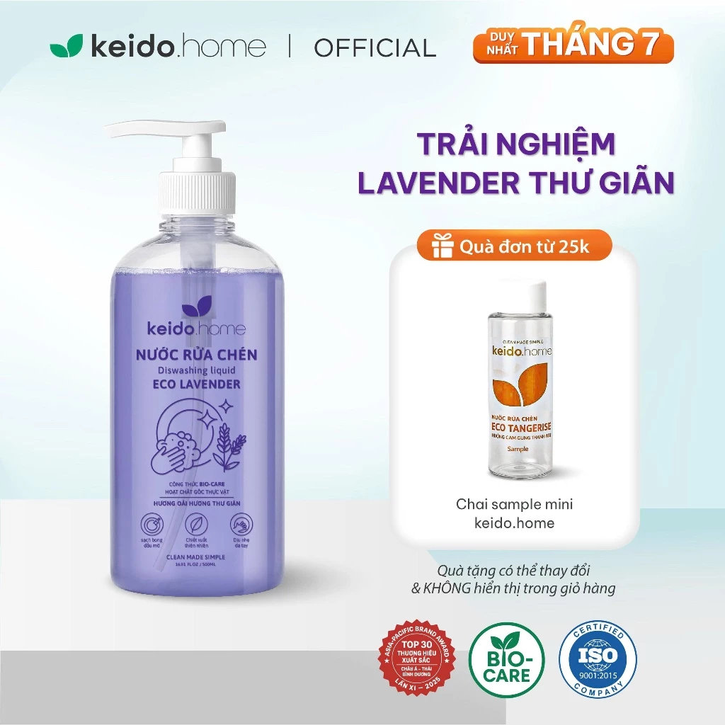 Nước rửa chén thiên nhiên KEIDO
