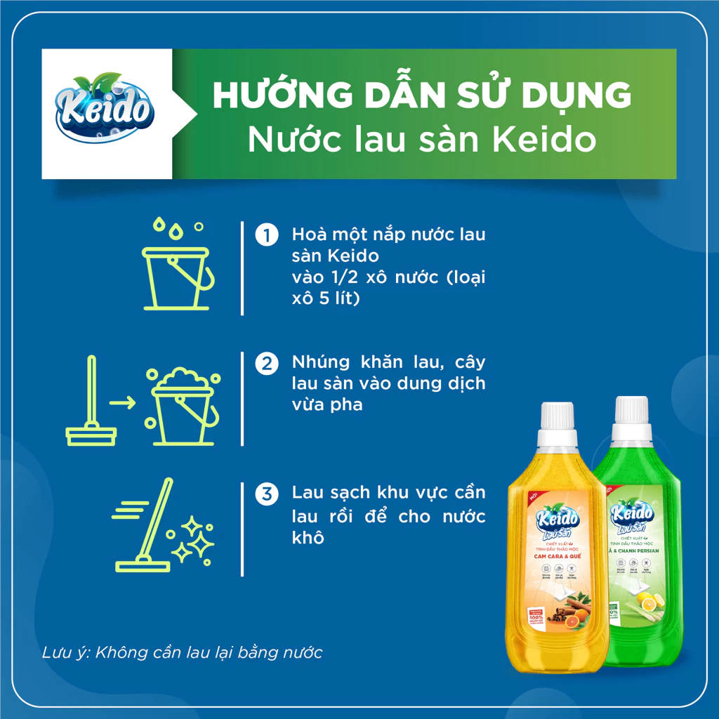 Nước lau sàn Keido