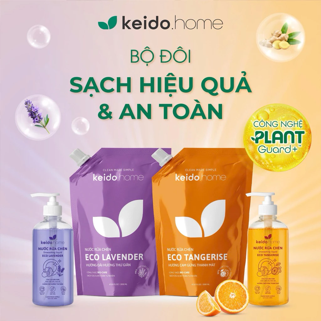 Nước rửa chén thiên nhiên KEIDO